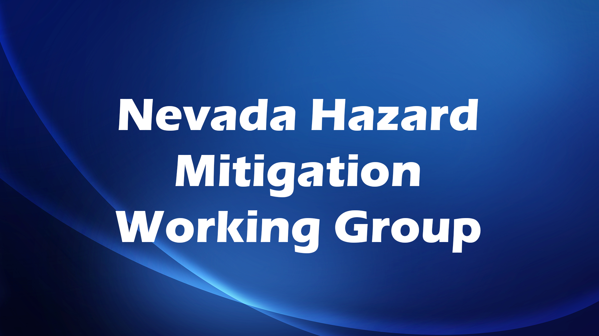 Image for Nevada Hazard Mitigation Working Group