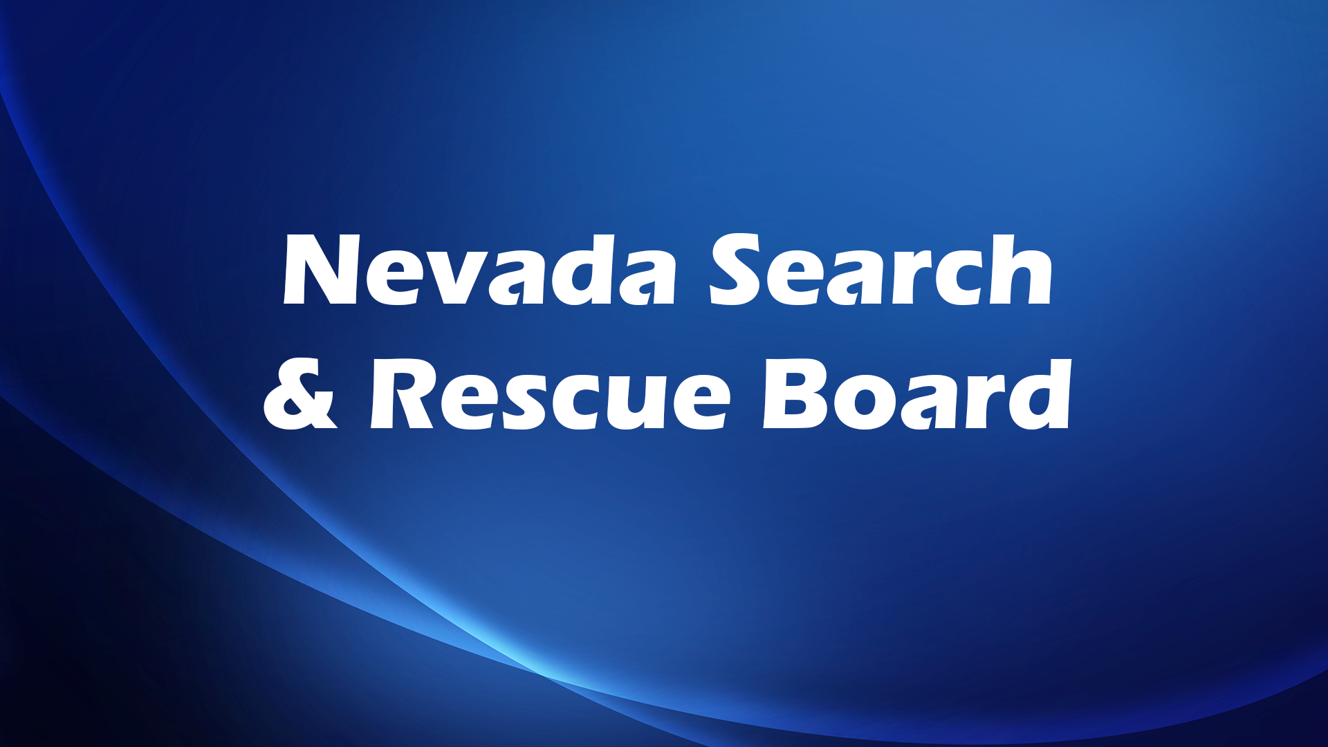 Image for Nevada Search and Rescue Board